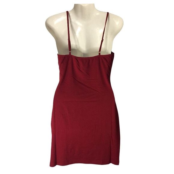 Spaghetti Strap Ruched Front Mini Bodycon Dress - Picture 2 of 9